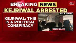 Kejriwal Reaches Court Says It’s A Political Conspiracy | First Images Of Kejriwal Inside Court