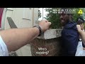 Bodyworn video shows the moment two black British athletes were stopped by police