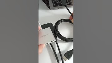 This is an additional HDMI patch cable that can be used to connect the splitter to a MacBook #shorts