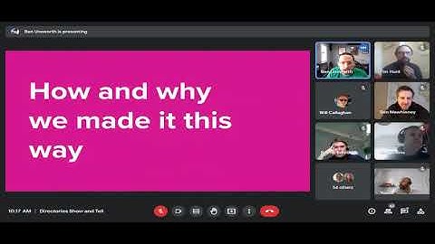 Directories Show and Tell