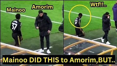 Kobbie Mainoo IGNORED Amorim’s Tactical Instruction before coming on against Wolves..Look at this..