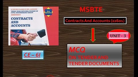 3 MCQ ON  Contracts And Accounts UNIT - 3