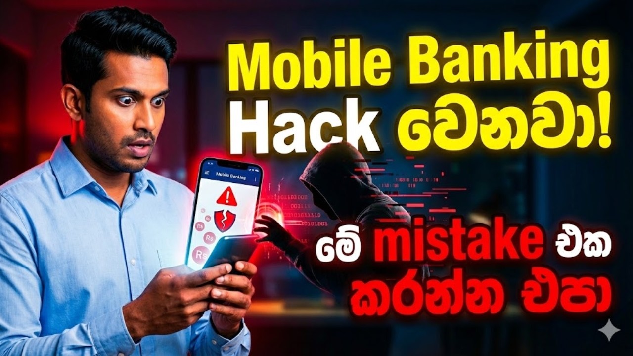 ⚠️ Mobile Banking Hack වෙනවා! මේ ටික නොදන්නවනම් ගිණුම අවදානමේ