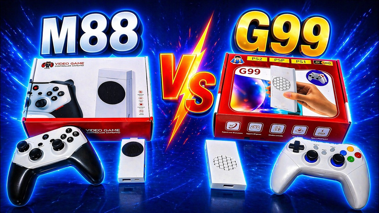 COMPARATIVO: Game Stick M88 vs G99 - QUAL RODA MELHOR O PS2?