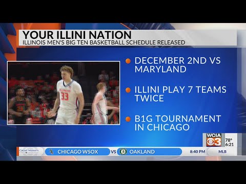 Illinois Men's Basketball B1G Schedule Released