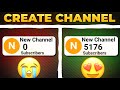 How to Create a New Youtube Channel in 2024! With 5 important settings