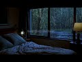 ASMR RAINY ROOM NIGHT  3 HOURS WHITE NOISE FOR SLEEP