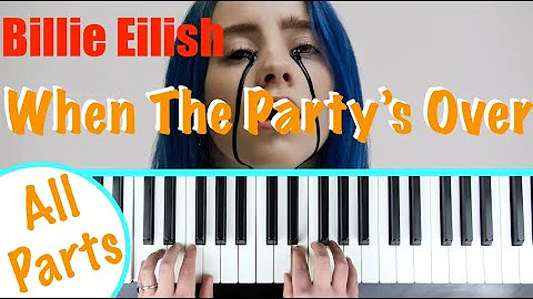 How to play WHEN THE PARTY'S OVER - Billie Eilish Piano Chords Tutorial