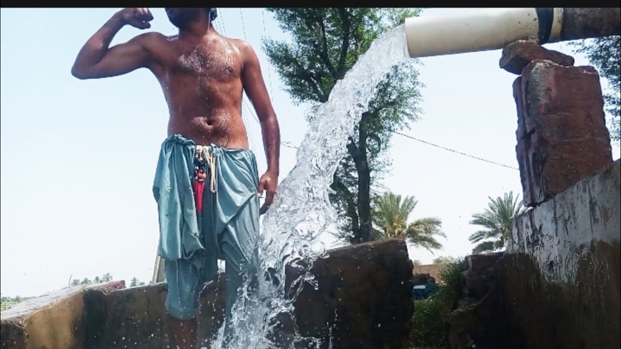 Eid day🥳 Tubewell swimming| tubewell bathing #viral #tubewell #swimming