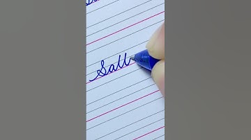 How to write “Sattwik” in English Cursive writing | Handwriting | Calligraphy | with Pen |by i Write