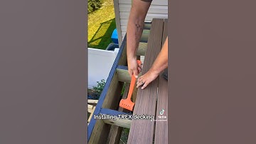 Installing TREX decking