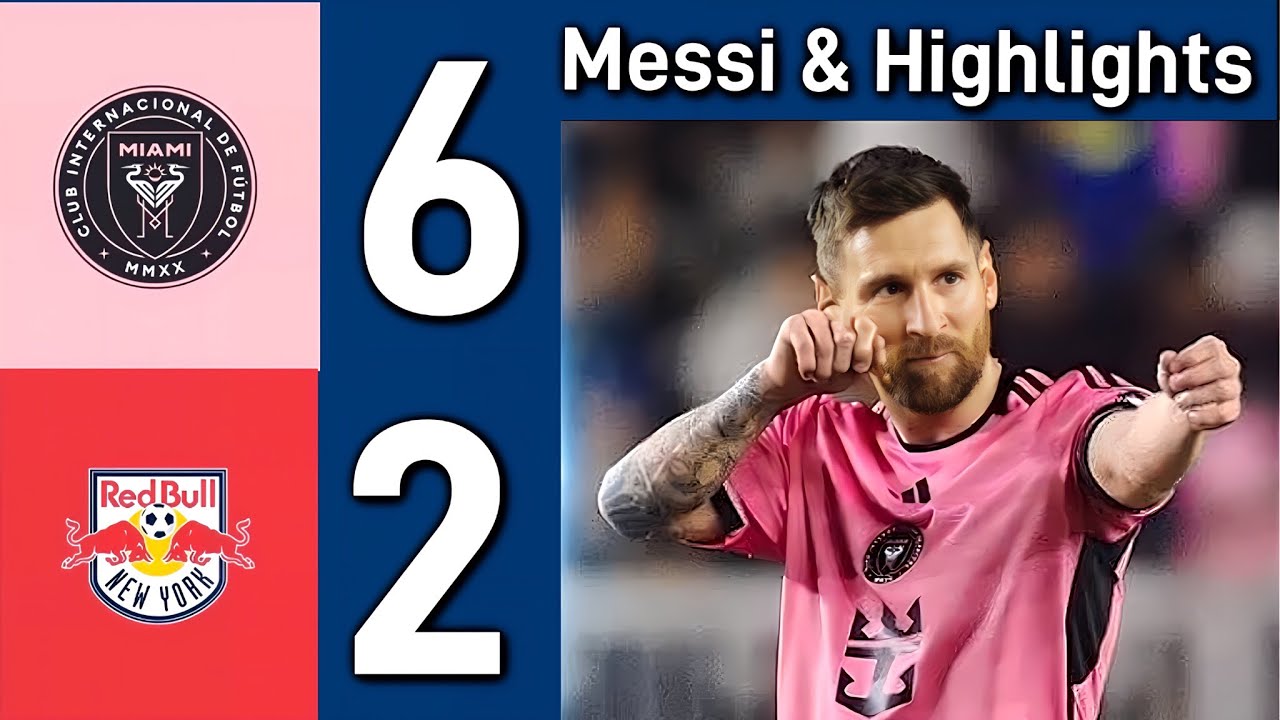 Lionel Messi & Goals, Inter Miami CF vs New York Red Bulls, All goals ...