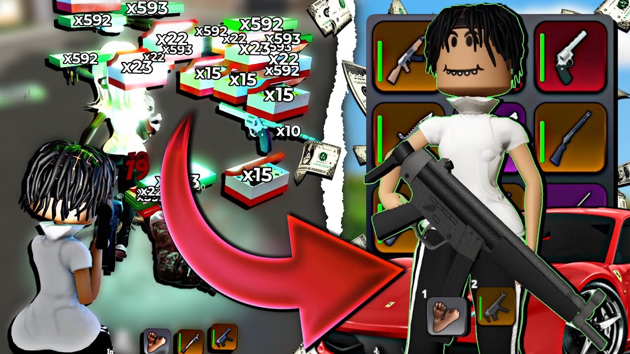 We Robbed LEGENDARY WEAPONS In Roblox BlockSpin