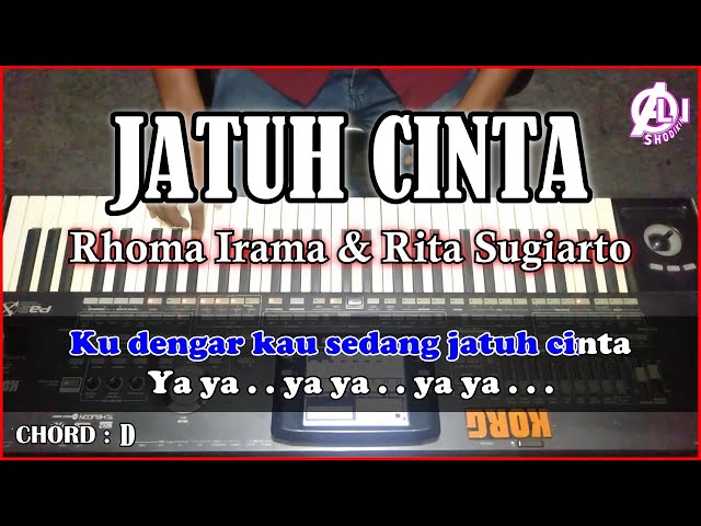 JATUH CINTA - Rhoma irama - Karaoke Dangdut Korg Pa3x (Chord&Lirik) class=