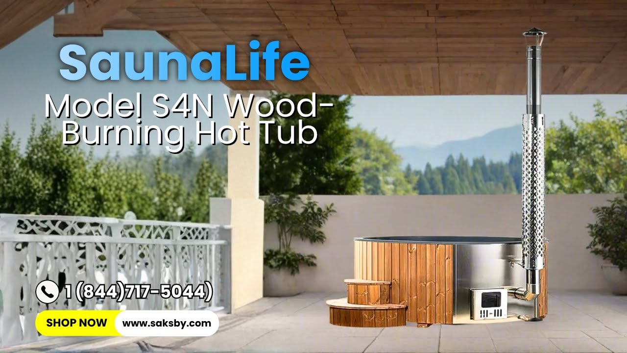 ОБЗОР SAUNALIFE S4N: ЛУЧШАЯ 6-ПЕРСОНАЛЬНАЯ ДРОВЯНАЯ БАНЯ С ДЖАКУЗИ | ЗВОНИТЕ 1-844-717-5044 СЕГОДНЯ!