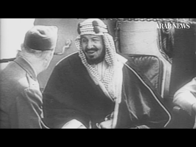 Historic meeting between Saudi Arabia’s King Abdul Aziz and US President Franklin D. Roosevelt class=