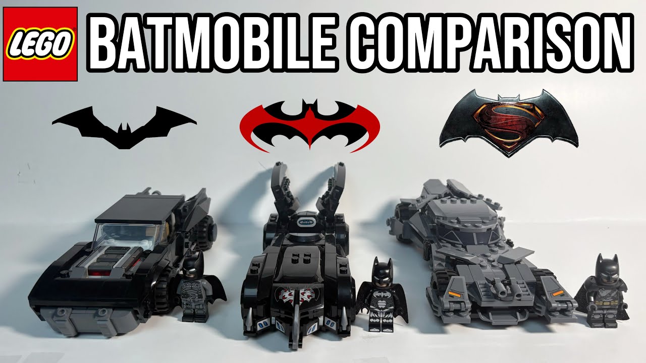 LEGO Batmobile Comparison | LEGO Batman Legacy Of The Dark Knight ...
