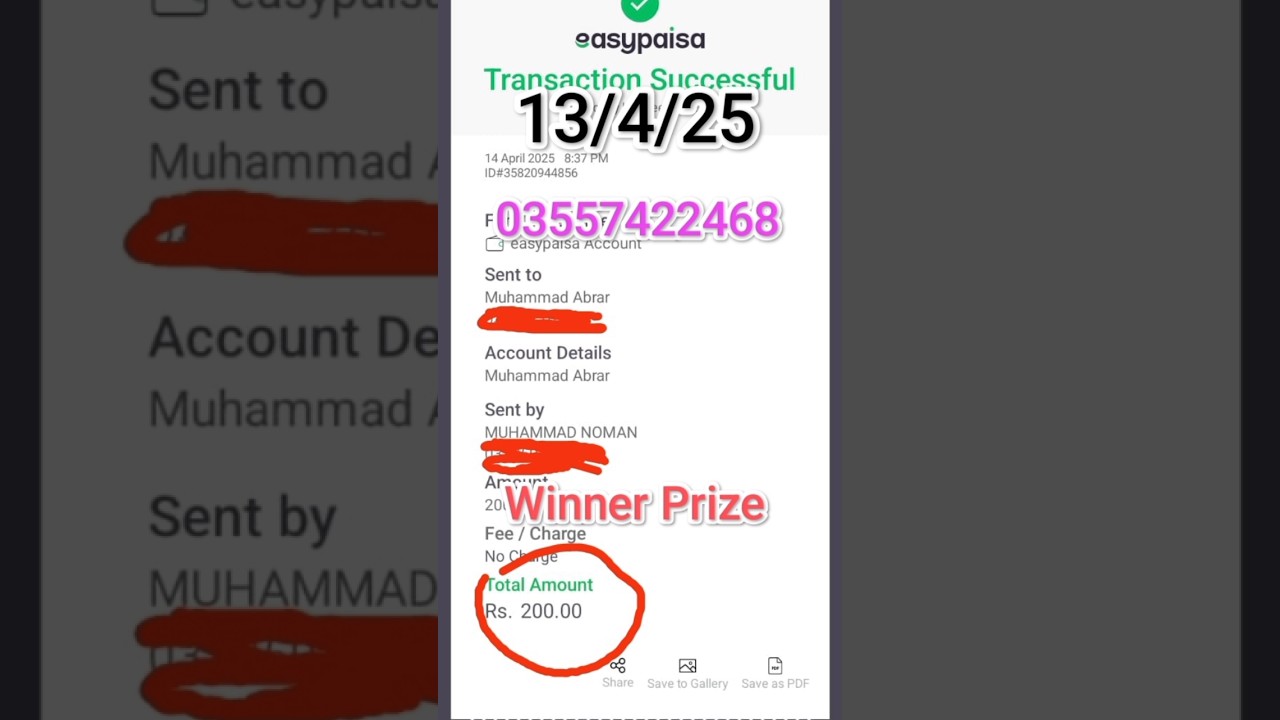 Congratulations to Our Lucky Winners 