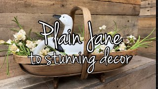 PLAIN JANE TO STUNNING HOME DECOR