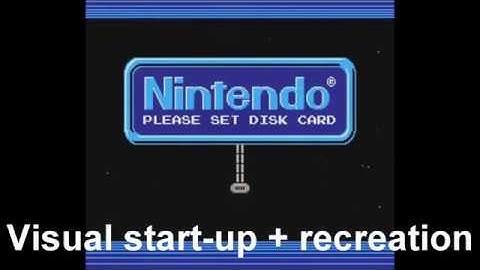 Famicom Disk System startup lead recreated with tb_peach