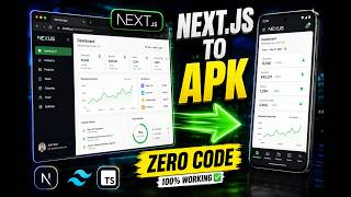 Convert Next.js App to Android APK in Minutes | No Coding Required