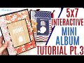Interactive 5x7 Mini Album Tutorial Part 3, Matting the Patterned Paper Pages for a 5x7 Mini Album