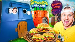 SPONGEBOB IRL! WE Spent 100 Hours In BOX FORT Bikini BOTTOM!