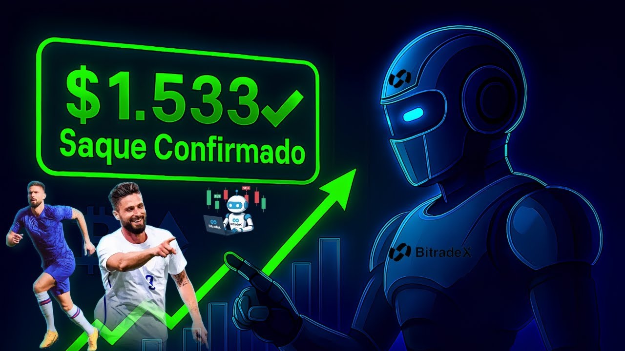💸 Ele Sacou $1533 Dólares💰 na BitradeX! Prova de Saque