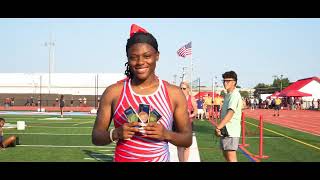 2025 NBON 100m National Champ in a time of 11.29 - Sianni Wynn