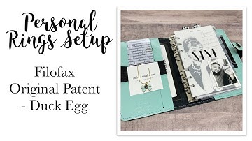 Personal Rings Setup | Filofax Original | #filofax #filofaxoriginal