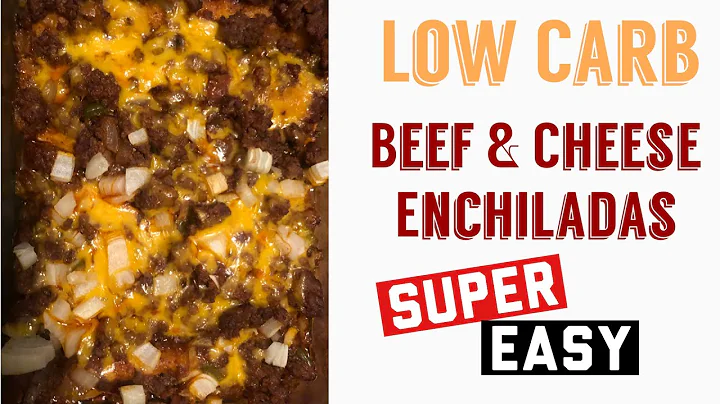 LOW CARB! Beef and cheese enchiladas