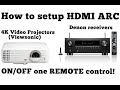 How to setup HDMi ARC in Denon receivers and 4K Video Projectors (Viewsonic)