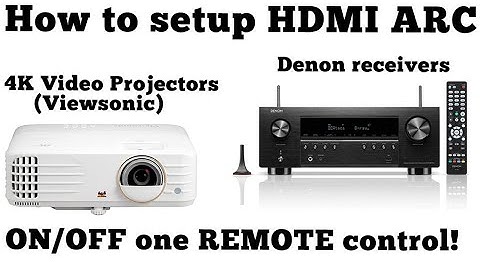 How to setup HDMi CEC in Denon receivers and 4K Video Projectors (Viewsonic)