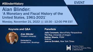 Alan Blinder: ‘A Monetary and Fiscal History of the United States, 1961-2021’