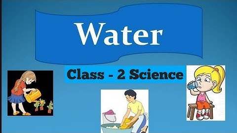 Water Lesson Explanation Class 2 Science