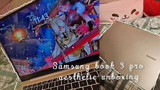 Samsung Galaxy Book 3 Pro 14 Aesthetic Unboxing Content Creator Gamer Pov