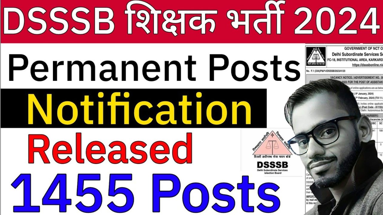 DSSSB VACANCY 2024 DSSSB ASSISTANT Nursery Teacher Vacancy 2024 dsssb-vacancy-2024-dsssb-assistant-nursery-teacher-vacancy-2024