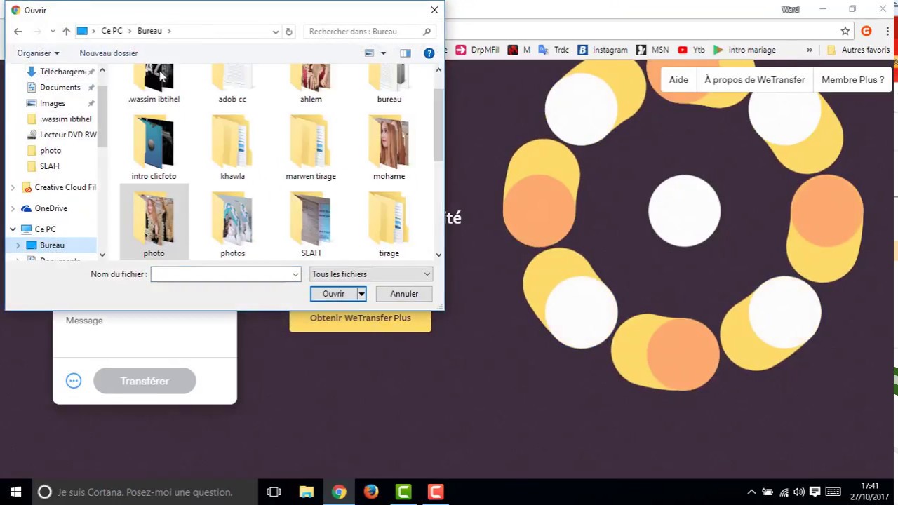 Comment envoyer des fichiers avec wetransfer - YouTube