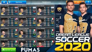 Plantilla De Los Pumas Para Dream League Soccer 2019-2020