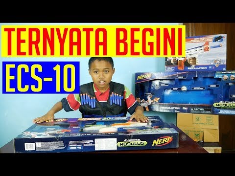 Unboxing pistol mainan NERF N-STRIKE ELITE DISRUPTOR. 