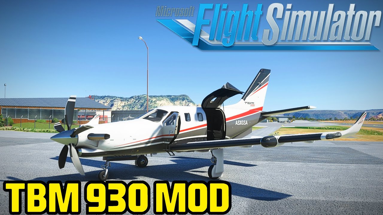 ASI FUNCIONA EL TBM 930 MOD | MICROSOFT FLIGHT SIMULATOR - YouTube