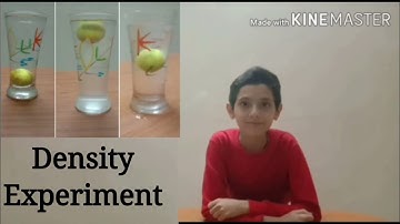 Density Experiment / Floating lemon experiment