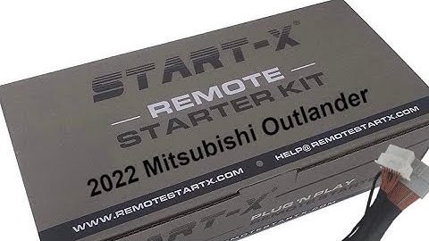2022 Mitsubishi Outlander Start-X install.