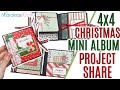 Easy 4x4 Mini Album Project Share using only Scraps and No Chipboard, Scrap your Stash Series