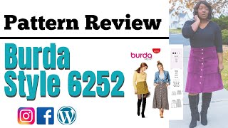 Burda Style 6252 Sewing Pattern Review