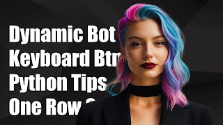 पायथन में डायनामिक टेलीग्राम बॉट कीबोर्ड बटन बनाना: एक पंक्ति लेआउट screenshot 3