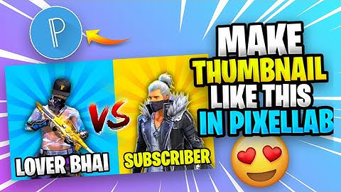 How to make 1v1 thumbnail in pixellab | free fire thumbnail tutorial | free fire🔥 1v1 thumbnail