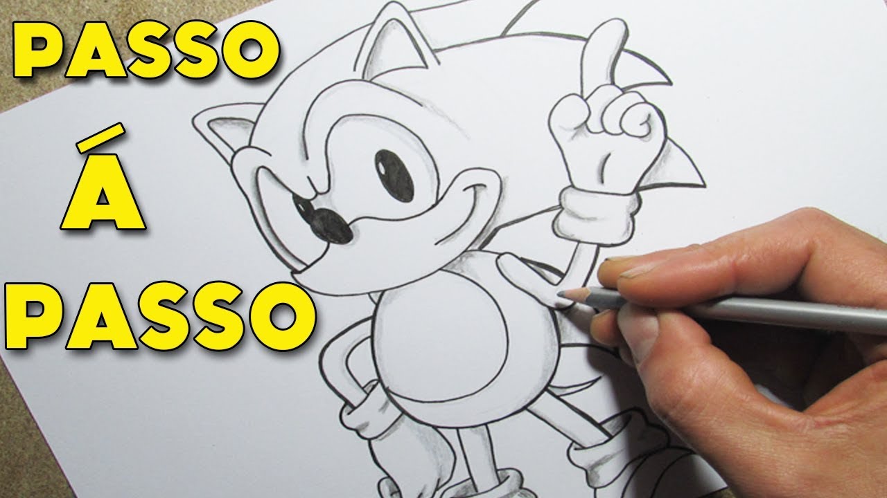 Como Desenhar o Sonic Passo a Passo  Desenho passo a passo, Desenho de  ouriço, Tutoriais de desenho anime