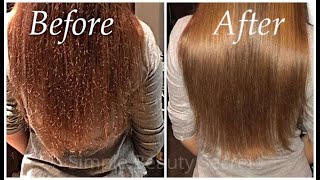 Protein Treatment For Chemical Treated & Burned Hair-बालों को स्ट्रैट कर देने वाला चमत्कार-Smoothing