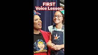 Little Girl's First Voice Lesson ED SHEERAN First Times #SheeranShorts #YouTubePartner